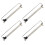 8Pcs Silver Extendable Pull-Out Wardrobe Rod Adjustable Hanger Rail 3
