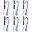 6Pcs Multi Interactive Puppy Teaser Pole Dog Toys for 7