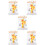 5Pcs Kids Height Wall Chart Hanging with Playroom Decor 8