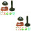 4Sets Kids Dinosaurussen ABS Speelfiguren Levendig Gekleurd 6
