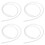 4St Duurzame Siliconen Borstkolf En Vervangbare Flange Inserts 7