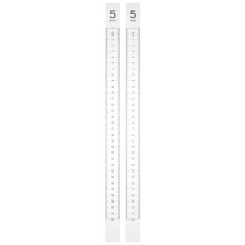 5Pairs Silver Acrylic Dough Leveling Ruler Baking Accessory