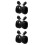 3Pièces Casque Antibruit Industriel ABS Noir Confort Réglable 5