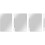 3Sets Compact Silver Makeup Mixing Tray with Spatula for Nail Art Use 3