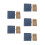 5Sets PU Seed Organizer Binder Sky-Blue Garden Storage 6