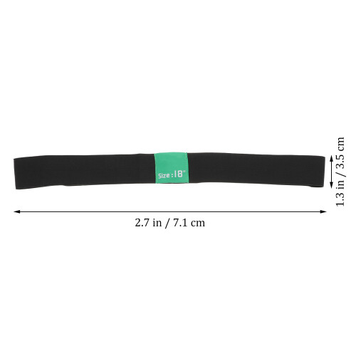24Pcs Black Elastic Drum Cymbal Mute Belts for Percussion Practice 1