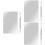 3Sets Compact Silver Makeup Mixing Tray with Spatula for Nail Art Use 5