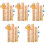 5Sets Zelfklevende Kinder Lengtemeter Sticker Met Dieren 3