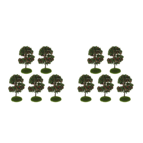10Pièces Petits Arbres Artificiels Pour Modélisme Paysage 2