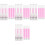 4Sets Pink Pens for Tattoo and Eyebrow Positioning Plastic 5