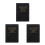 3Pcs Weekly Monthly Planner Notebook for Office Work Black Hardcover 5