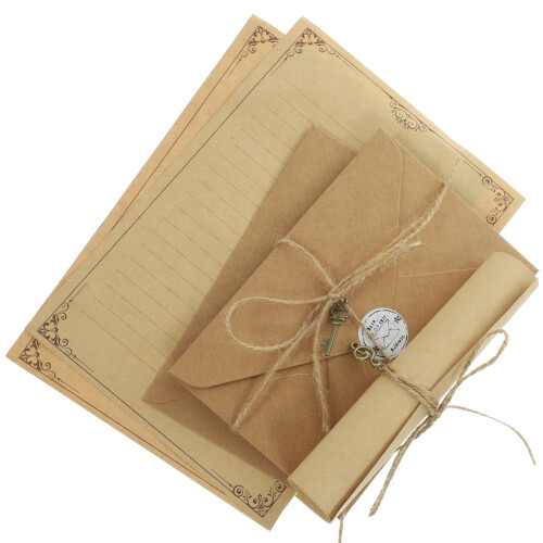 10Sets Retro Stationery Paper and Envelope Kit for Writing 1