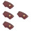 4Pcs Light Brown Protective Covers Compact Sleeves 8