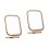 2Pcs Golden Double Sided Makeup Mirror Folding Vanity Tabletop Mirror 5