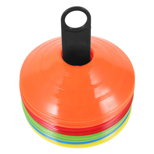 1Ensemble Cônes D'obstacles Colorés Pour Exercices Football