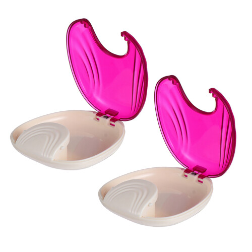 6Pcs Rosy Aligner Organizer Resin Portable Retainer Carry Case