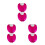 6Pcs Rosy Aligner Organizer Resin Portable Retainer Carry Case 3