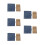 5Sets PU Seed Organizer Binder Sky-Blue Garden Storage 8