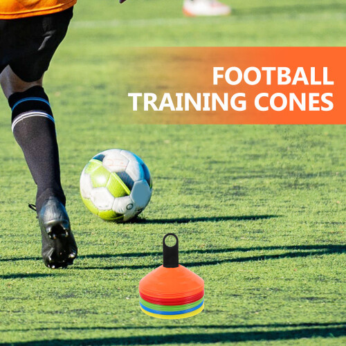 1Ensemble Cônes D'obstacles Colorés Pour Exercices Football 2
