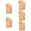 5Sets Zelfklevende Kinder Lengtemeter Sticker Met Dieren 10