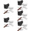 40Pièces Porte-Baguettes Métal Assortis Support Stable Pour Table 7
