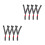 8Pcs Chin Straps Grey Y-Shaped Adjustable Fit 8