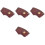 4Pcs Light Brown Protective Covers Compact Sleeves 4