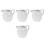 4Pcs White Ceramic Pouring Kettle with Comfortable Grip for Home 6