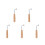 5Pcs Durable Wooden Handle Lyre Tuning Tools for & Instruments 8