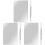 3Sets Compact Silver Makeup Mixing Tray with Spatula for Nail Art Use 2