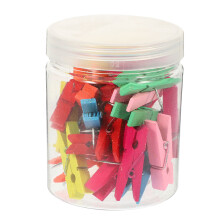 150Pcs Lightweight Wooden Push Pin Clamps for Fixing Photos and Notes