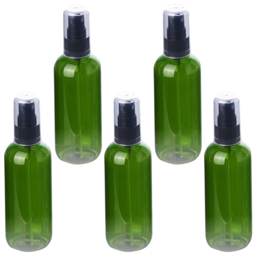 10 Pcs 50ml Plastic Spray Bottle With Black Pump For Makeup Water
