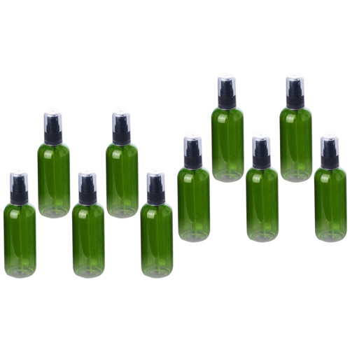 10 Pcs 50ml Plastic Spray Bottle With Black Pump For Makeup Water 2