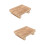 2Pcs Multi-Color Wood Footstool Lightweight Step Bench for Home Use 5