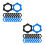 40Pcs Handheld Microphone Rings Silicone Covers for Shock Absorption 8