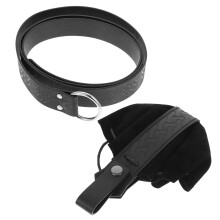 2Sets Black Viking Belt Pouch Retro Medieval Cosplay Waist Bag