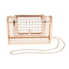 3Pcs Golden Metal Hollow Clutch Basket Evening Bag Small Lightweight