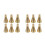 12Pcs Reusable Brass Incense Cone Mold Easy Clean Portable Tower Mold 6