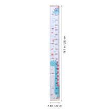 3Pcs Kids Growth Chart Wooden Bamboo Height Ruler Hanging