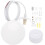 3Pcs Hanging Pendant Light White Ceiling Lamp for Home Decor 7