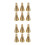 12Pcs Reusable Brass Incense Cone Mold Easy Clean Portable Tower Mold 8