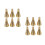 12Pcs Reusable Brass Incense Cone Mold Easy Clean Portable Tower Mold 4