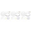 3Pcs Hanging Pendant Light White Ceiling Lamp for Home Decor 4