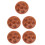 5Pcs Brown Ceramic Snail Baking Dish Durable Kitchen Server Plate 5