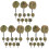 Small Plant Tuft Plastic Bush Cluster for Miniature Landscape Use 4