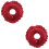 2Pcs Stable Red Massage Face Pillow Cradle Cushion for Spa Salons 6