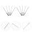 300Pcs Precision Flat Shank Sewing Needles for Thin Fabric Cotton Silk 10