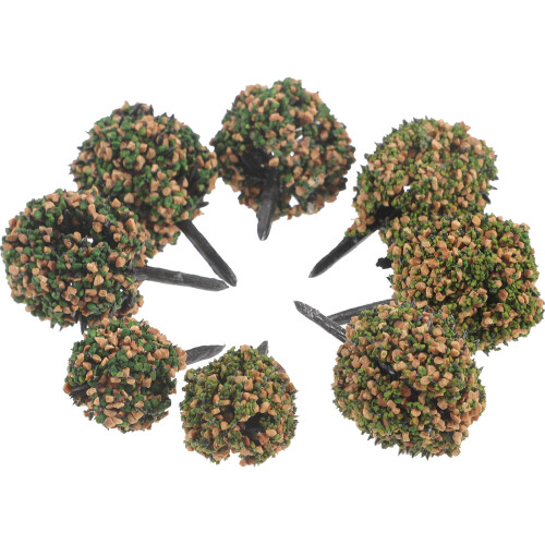 Small Plant Tuft Plastic Bush Cluster for Miniature Landscape Use 1