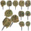 Small Plant Tuft Plastic Bush Cluster for Miniature Landscape Use 1