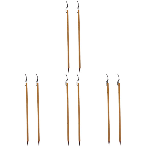8Pièces Brosses Bambou Portables Multicolores 2